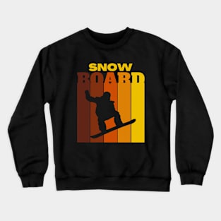 Retro Snowboard Crewneck Sweatshirt